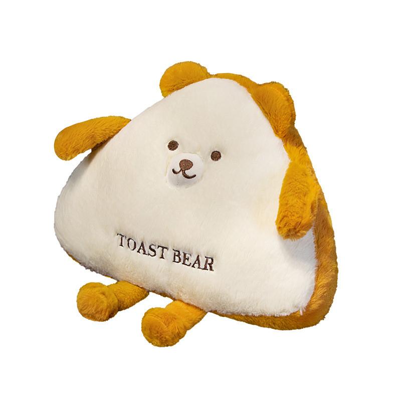 Toast Bear Plush Toy Back Cushion Stuffed Doll Bedrooms Decoration Gifts Kids