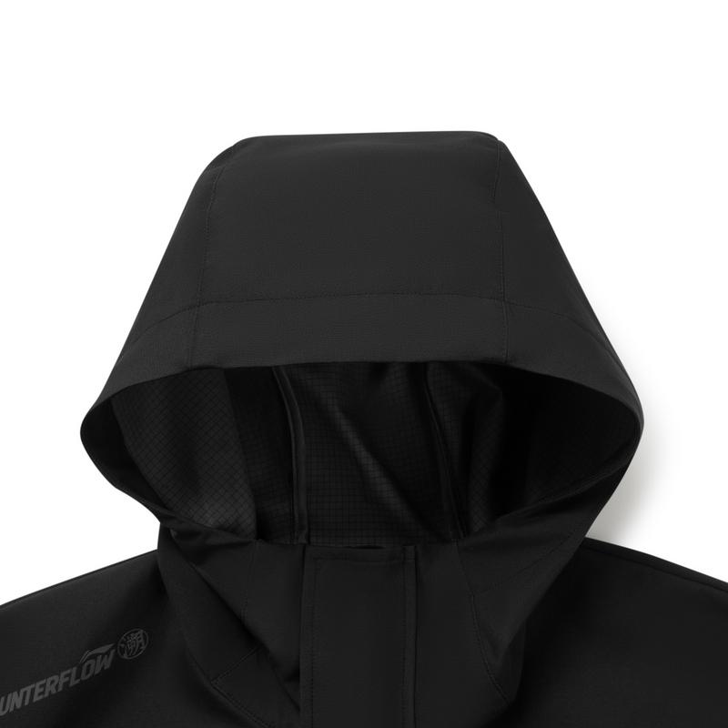 Li Ning CF Outdoor Softshellová bunda s dlouhým rukávem Větruodolná Ultralehká Voděodolná Pánské bundy AJDV283-1