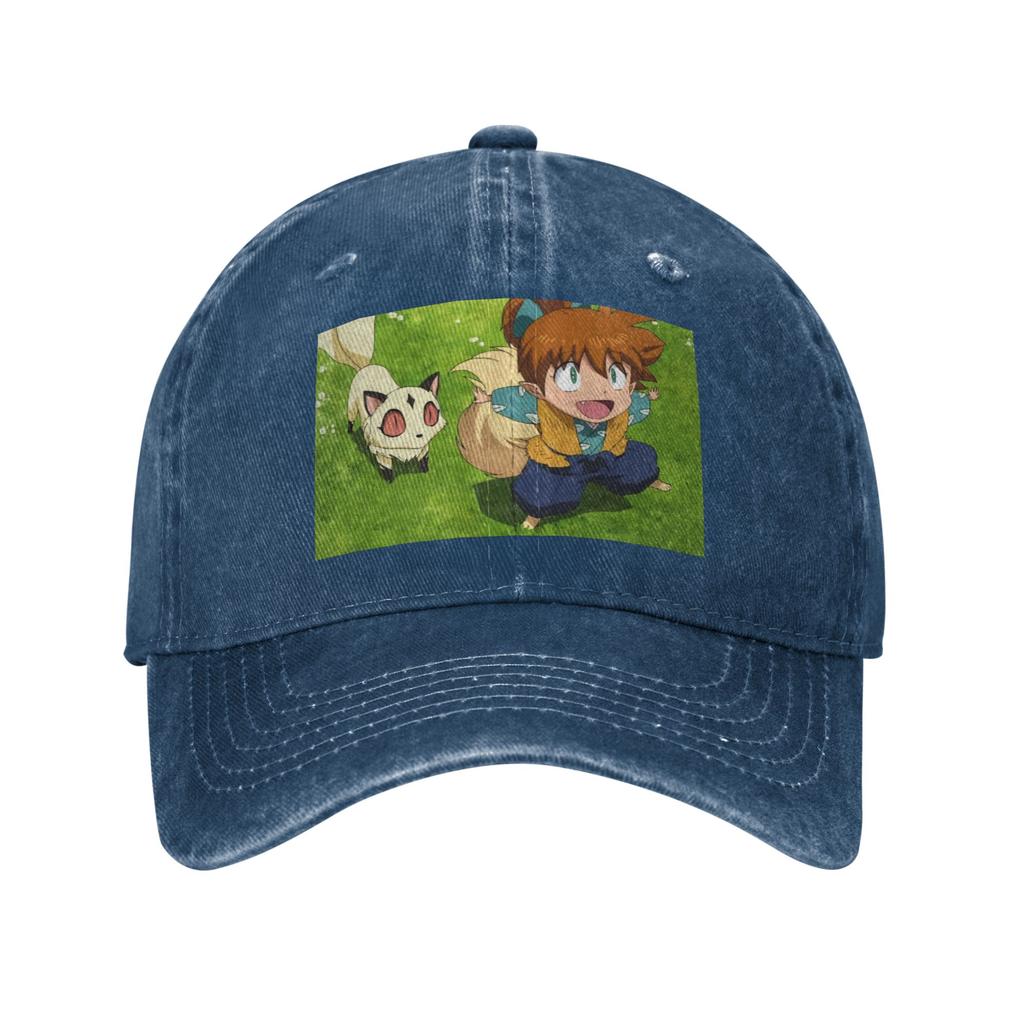 Anime Inuyasha Shippo Denim Cap Casual Baseball Caps Adjustable Hat Summer Unisex Baseball Hats