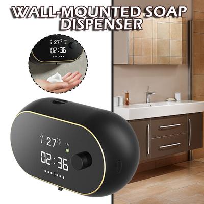 450ML Waterproof Touchless   Automatic Liquid Foam Soap Dispenser Hand Wash Wall Mount Sensor Auto-sensing