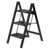 Heavy-Duty Carbon Steel Ladder  Foldable Step Ladder Non-Slip Indoor Stairs  Portable Telescopic Ladder Stool