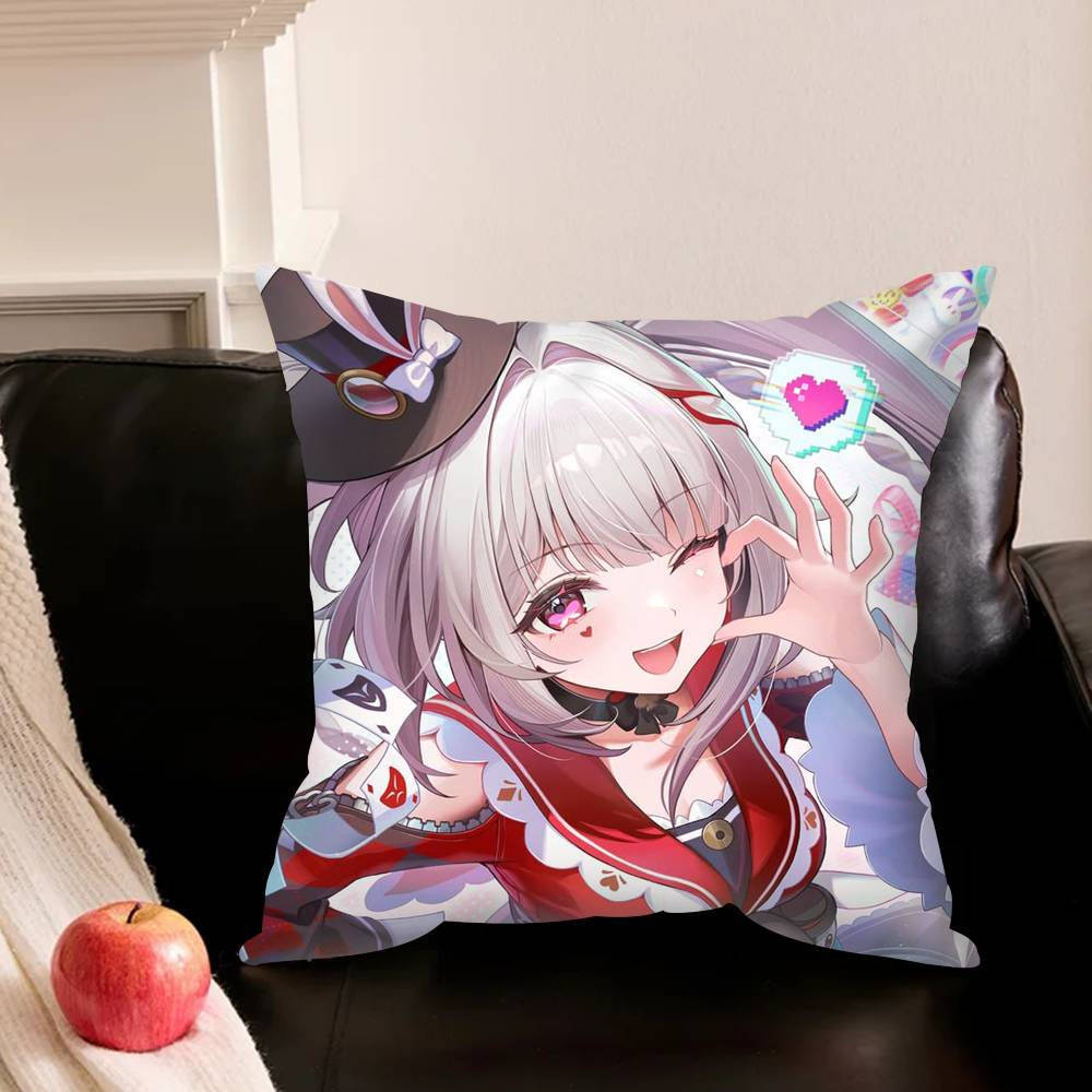 Game H-Honkai Star Rail Pillowcase For Sofa Room Office Decor Printing Protector Cushion Cover Valentine Gift Custom
