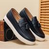 Fashion Men's Casual Shoes pu Leather Men British Style Penny Loafers Mens Slip-on Thick Sole Outdoor Flats