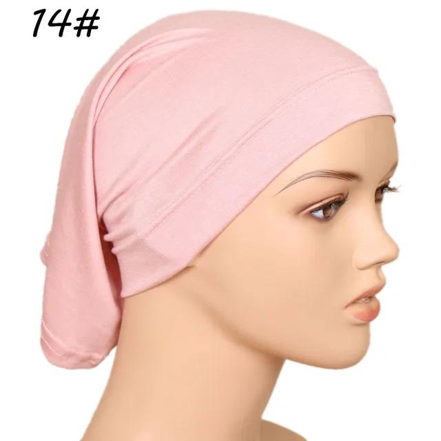 Muslim Underscarf Turban Hijab Ninja Inner Hat Women Chemo Cap Hair Loss Cover Beanie Bonnet Headwear Stretch Head Scarf Wrap