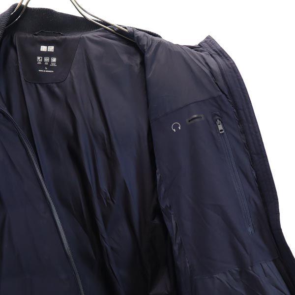 Uniqlo Seamless Down Jacket L Navy Women Used