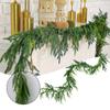 1.8m/2.7m Christmas Wreath Rattan Artificial Soft Pines Needle Garlands Lightweight Easy Hanging Decoration For Home Bedroom