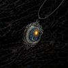 Vintage Gothic Glass Pendant Necklace Sun Moon Style Charm Necklace  Jewelry Accessories