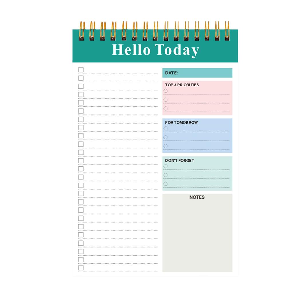 To Do List Notepad For WorkTear Off Spiral Daily Planner Checklist Notebook Organizer Planning Perfect For Enhanced Productivity