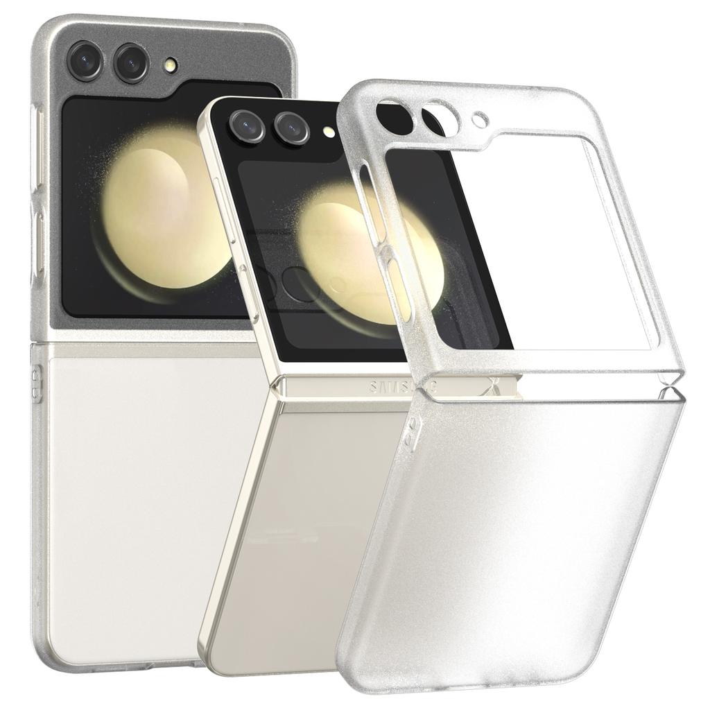 Transparent Hard PC Ultra Slim Case for Samsung Galaxy Z Flip 6 5 4 3 7 ZFlip 1 2 Clear Matte Shockproof Cover for Samsung flip6