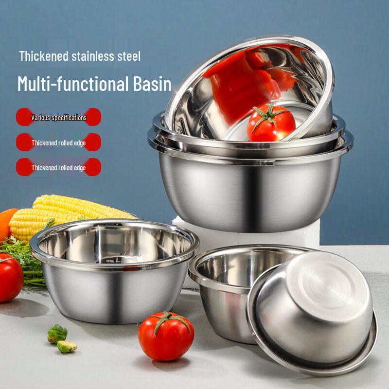 ZISIZ Extra Thick 316 Stainless Steel Household Bowl