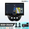 OSSURET Intelligent 2K Screen Carplay Android Auto for Peugeot 107 2005 Citroen C1 2014 Toyota Aygo Car Infotainment Multimedia Player GPS Bluetooth