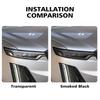 For Cadillac XT6 2019-2026 High Gloss Smoke Black Pre-Cut Headlight Protection Film TPU PPF Kit Anti-Scratch Vinyl Wrap Cover