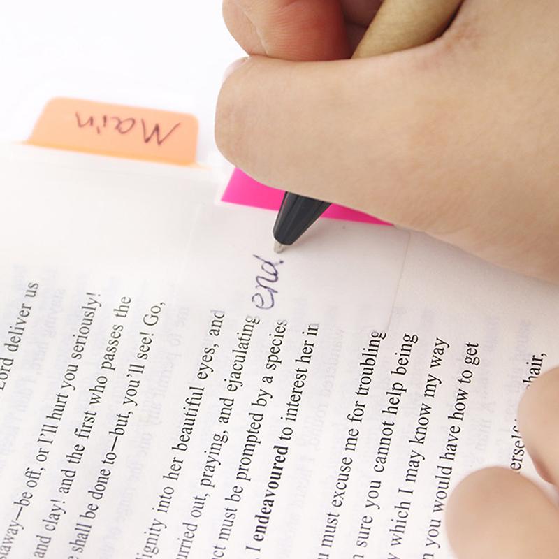 120 pagine semplici adesivi trasparenti per indici, etichette colorate, adesivi fai da te, note adesive per ufficio e scuola