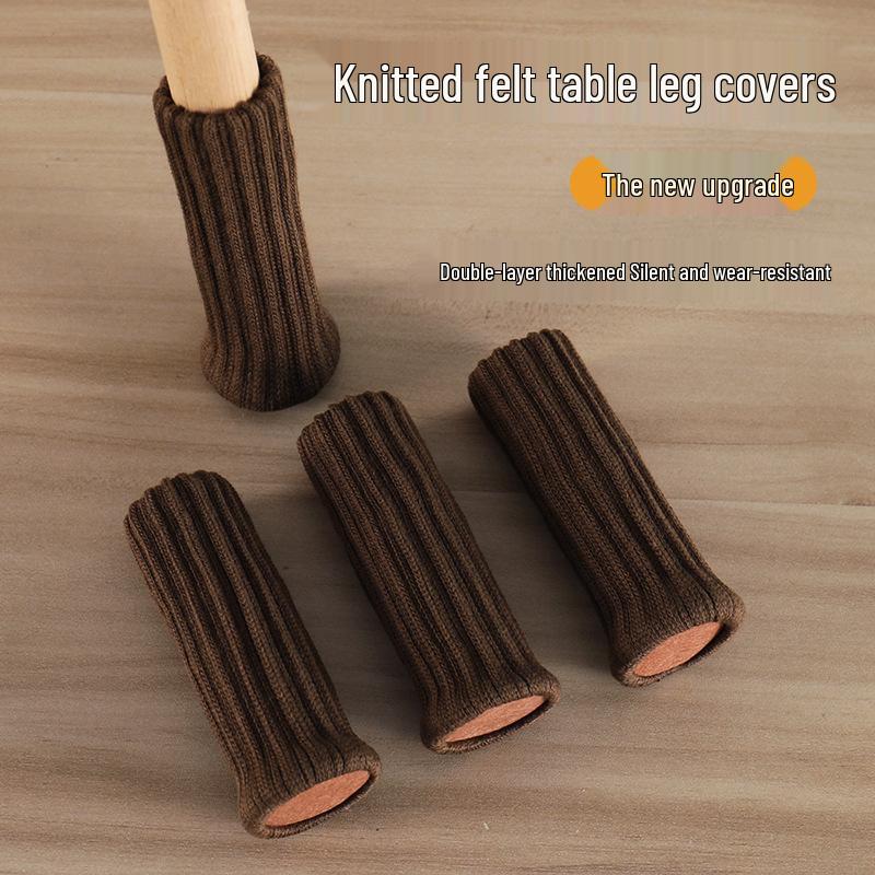 Thickened Non-Slip Chair and Table Leg Covers - Wear-Resistant, Silent Foot Pads for Tables and Chairs