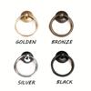 2PCS Antique Drawer Furniture Shell Handle Cabinet Cabinet Door Handle Round Alloy Ring Handle