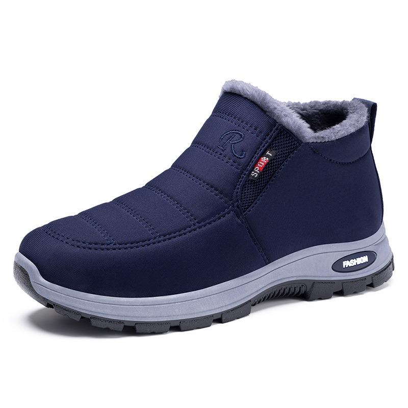 Women's Winter Cotton Shoes – Warm Lined Large-Size Thickened Plush Snow Boots, Anti-Cold Insulated Short Boots for Winter Outdoor Wear