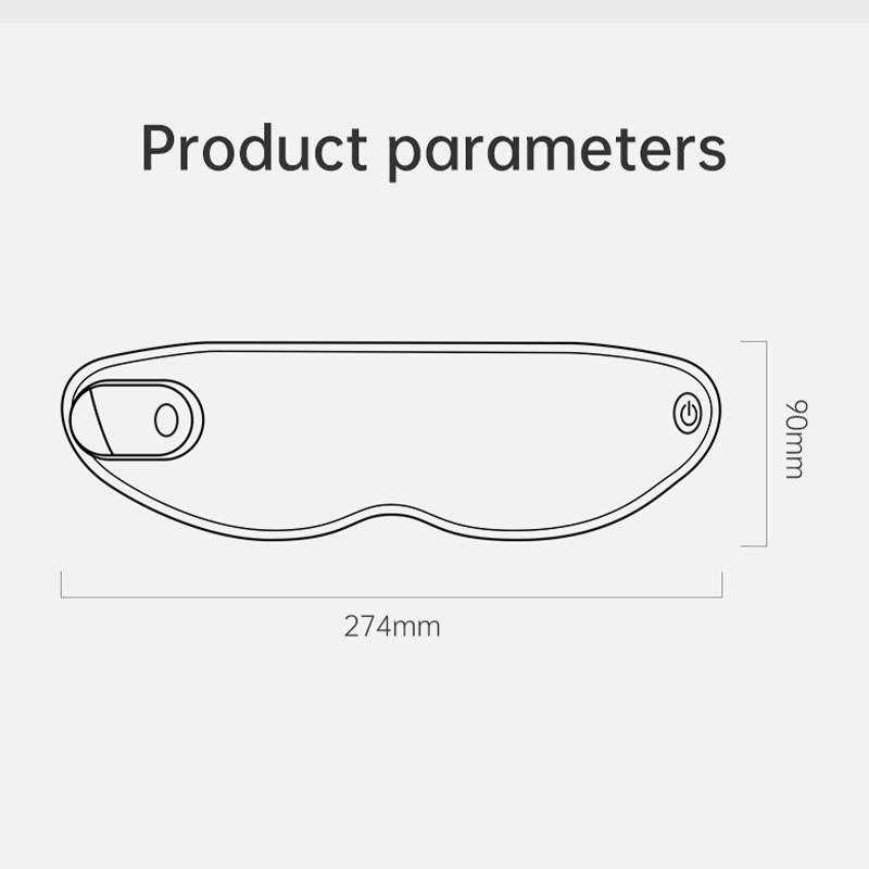 Electric Vibration Eye Massager Heated Eye Mask Wireless Relieve Eye Strain Dark Circles Dry Eye Fatigue Relief Sleeping Mask