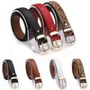 Women Fashion Paint Waist Belt Faux Leather Alloy Buckle Casual Waistband Strap