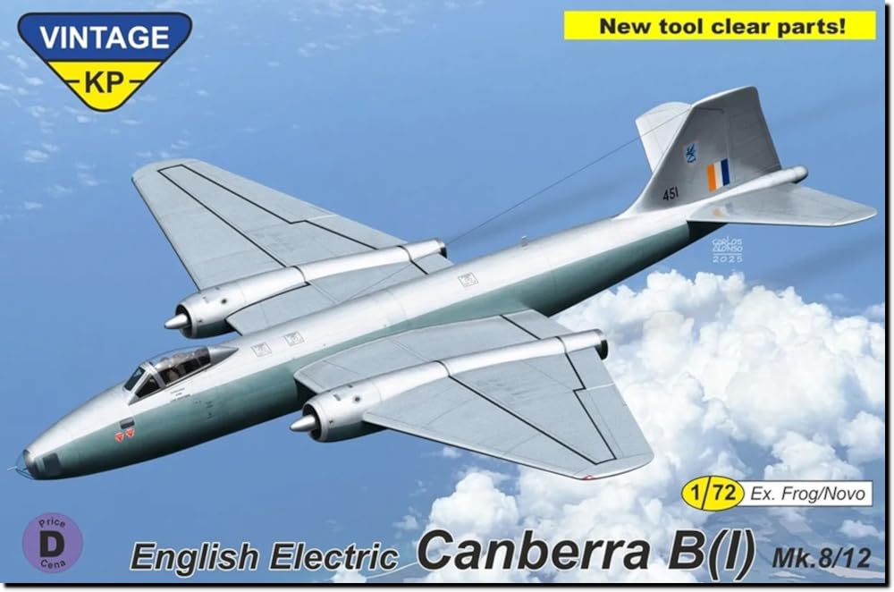 

KP Model Канберра Винтаж Серия Пластиковая Модель Кит KPMV7202 1/72 B(я) Мк.8/12 (Самолет)