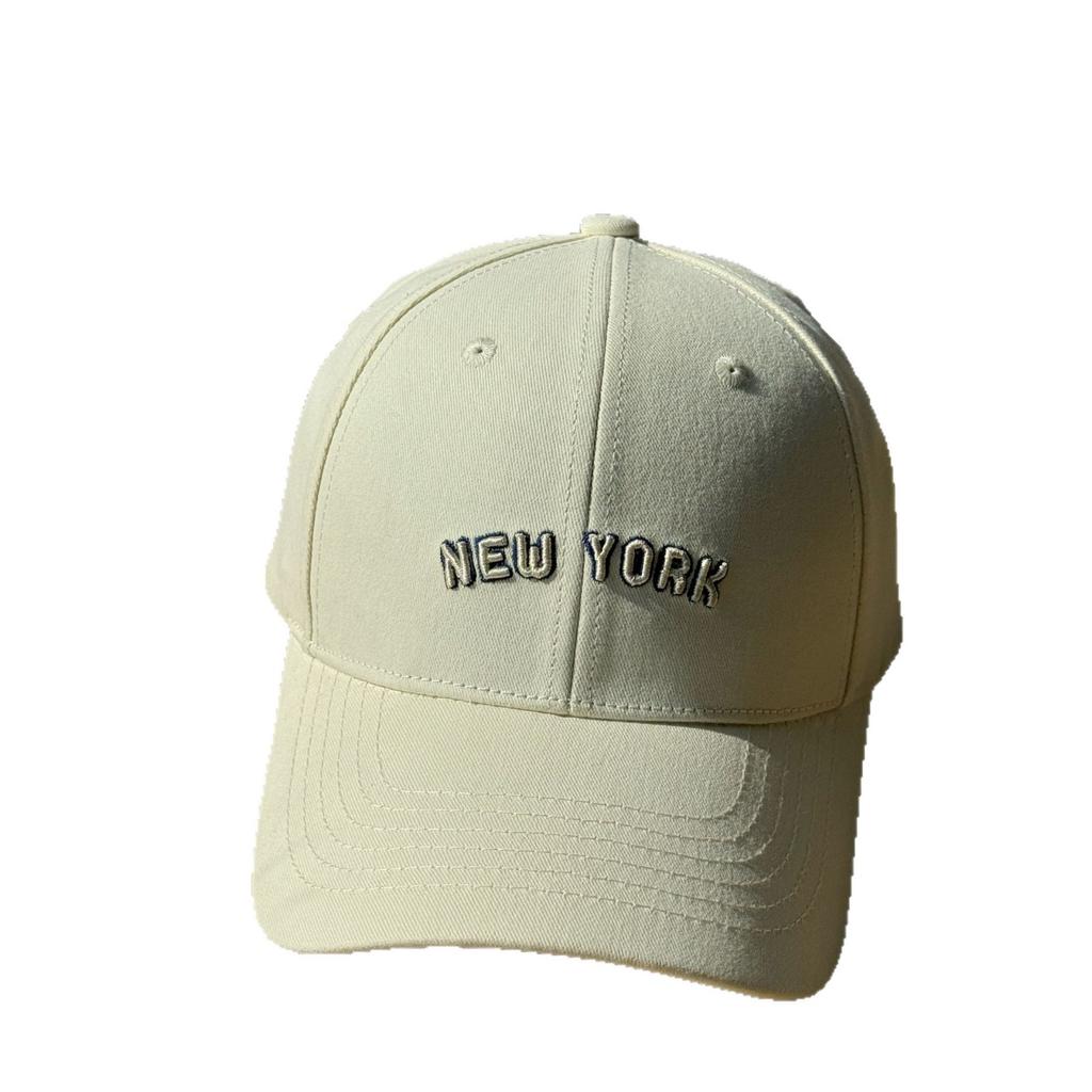 Korean-style Letter Embroidery Hard cap2026Trendy and Versatile Internet Celebrity Baseball Cap for Women, Sun Protection Hat for Men