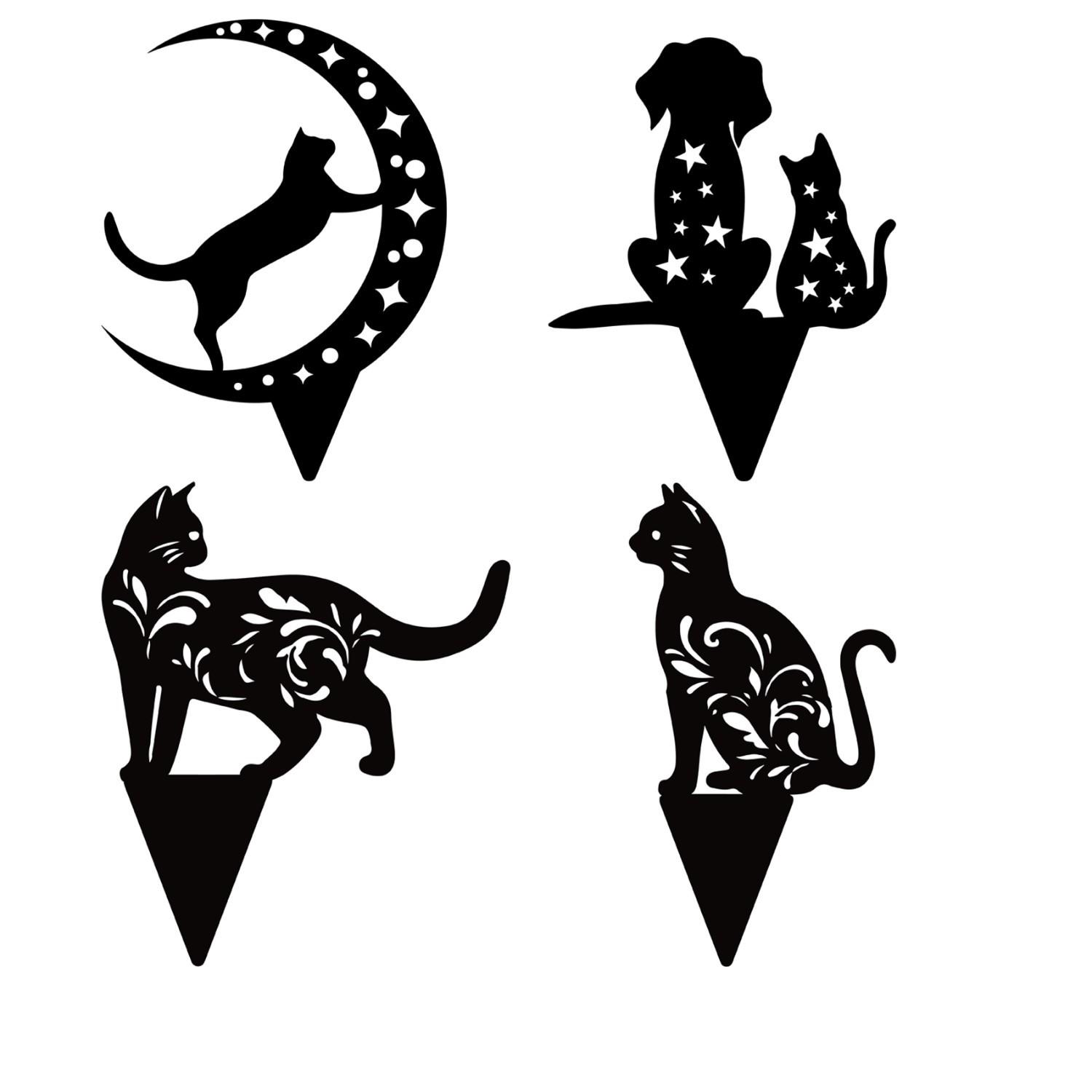 

Акриловые кошки, котята, двор, художественные садовые статуи, двор, газон, колья, декор для двора, подарки, креативное украшение для сада, на открытом воздухе