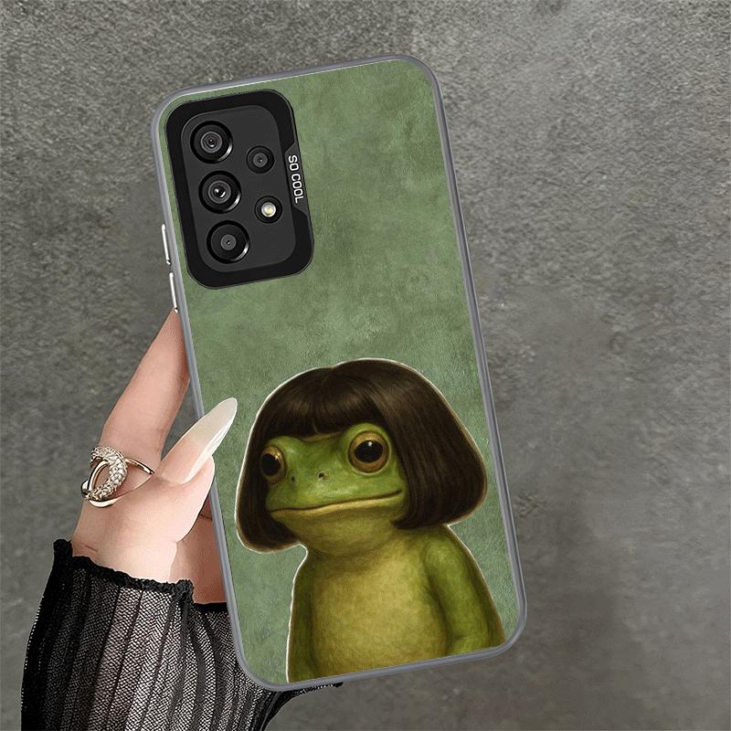 

Cute Cartoon Frog Shockproof Phone Case for Samsung A17 A16 A15 A14 A37 A57 A36 A56 A26 A35 A55 A25 A34 A54 A24 A13 A23 A33 A53 Samsung A07