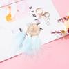 Feather Dream Catcher Charm Keychains Fashion Pendant Car Keyring Backpack Decoration Fashion Jewelry for Women Girls