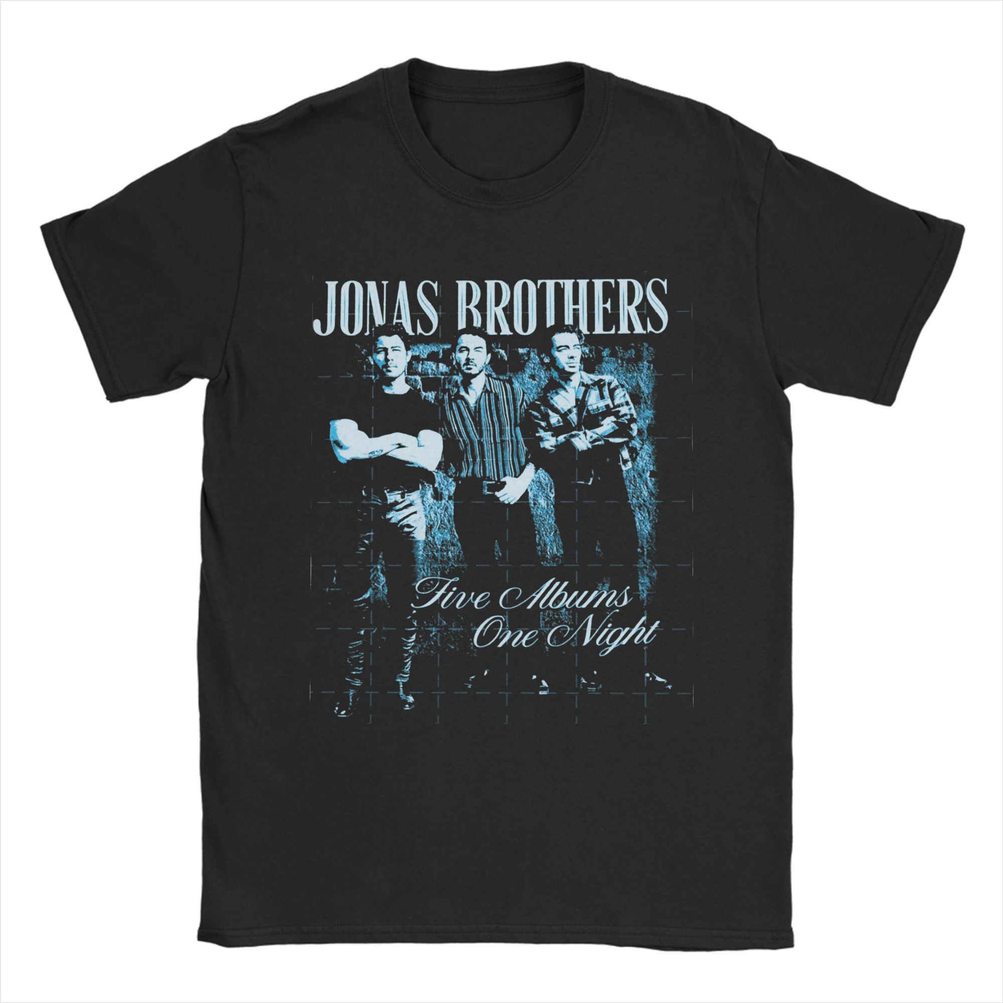 Новинка J-Jonas Band B-Brothers Футболка Мужская Хлопковая с Коротким Рукавом Круглый Вырез Летние Топы S