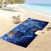 Cat in the Night 2D Flat Print Beach Towel, Large Soft Quick Dry Towel for Beach Camping Swimming.MSTJ0918268