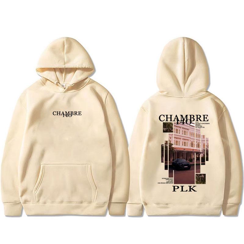 Rapper PLK Chambre 140 Album Graphic Hoodie Men Women Hip Hop Fashion Pop Music Hooded Sweatshirt Male Oversized Fleece Hoodies