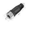 Waterproof 4 Pin 5pin 8pin M12 Power Aviation Connector Screw Threaded Panel Mount Male Plug Female Socket LED Lighting IP67