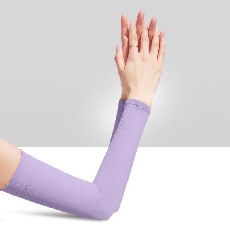 Manicotti in Seta Ghiaccio con Protezione UV per Donna e Uomo - Protezioni per Braccia per Ciclismo Estivo e Sport all'Aria Aperta