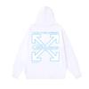 1219 Off-White 2025 Autumn and Winter New OW Whirlwind Letter Pattern Pullover Print Men's and Women's Hooded Sweatshirt
