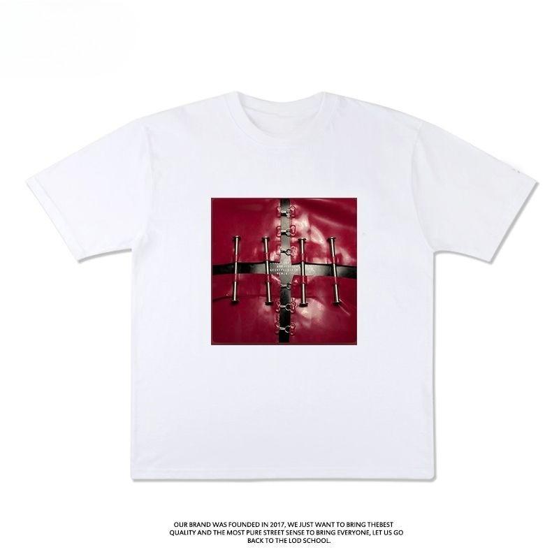 

Rivet MAYHEM Battle Suit Gaga LADY GAGA Concert Periphery Short-sleeved Men s T-shirt Summer Cotton Half-sleeved XXXXL