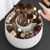 Weiß Rosa 360° drehbarer Make-up-Organizer Tragbare Desktop-Kosmetik-Aufbewahrungsbox Badezimmer Multifunktionaler Lippenstift-Pinselhalter