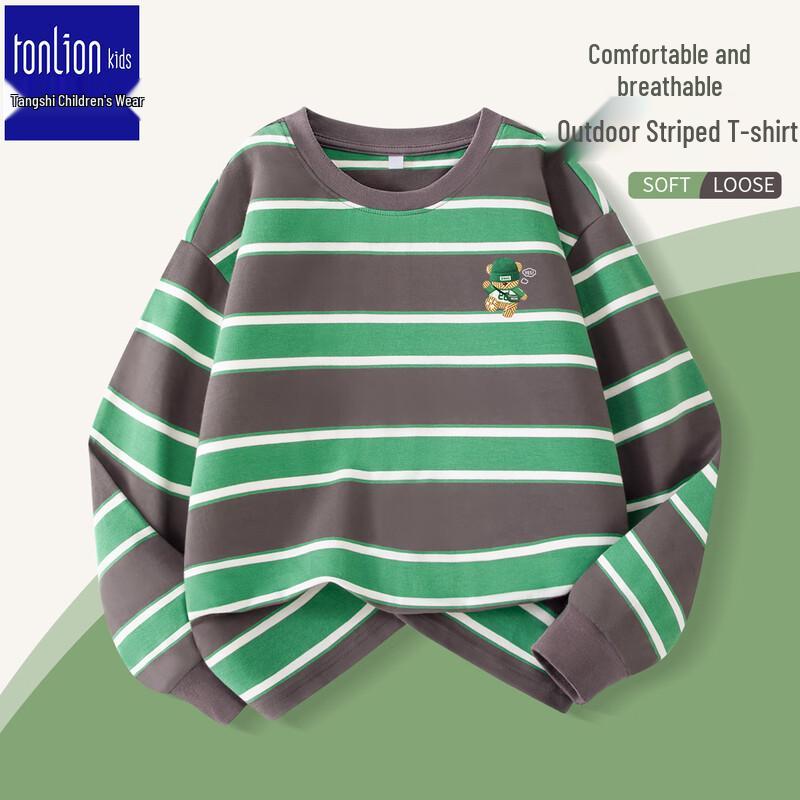 

TonLion Boys Striped Long Sleeve T-Shirt 130