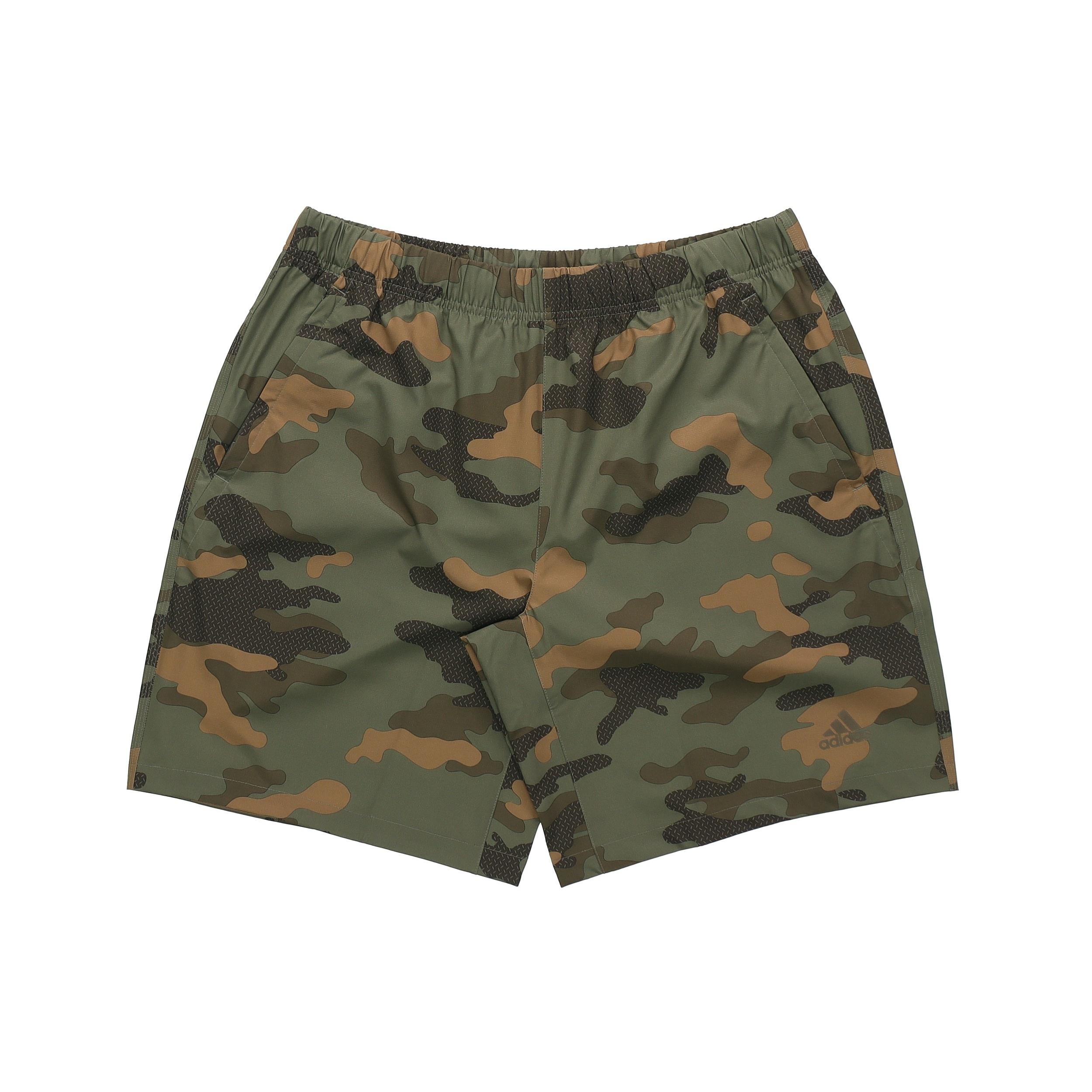 adidas M Short Camo Camouflage Woven Sports Shorts Green Men s FT2805 S