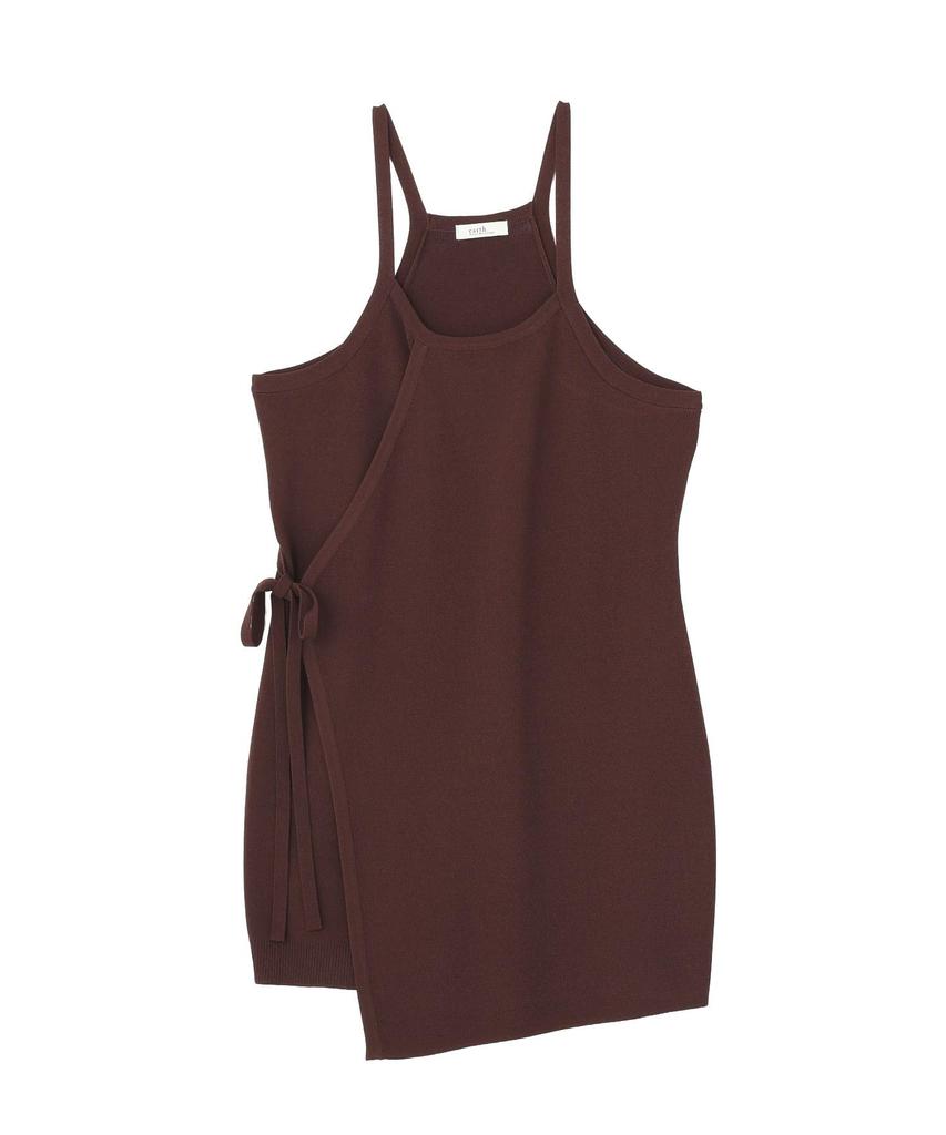 Apron Soubari Camisole Dress Brown F