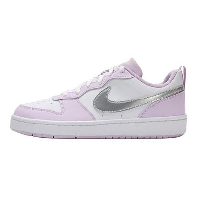 Court Borough Low Recraft SE GS Doll Chaussures de Sport pour Enfants Violet Blanc Argent Métallisé IH0407-530