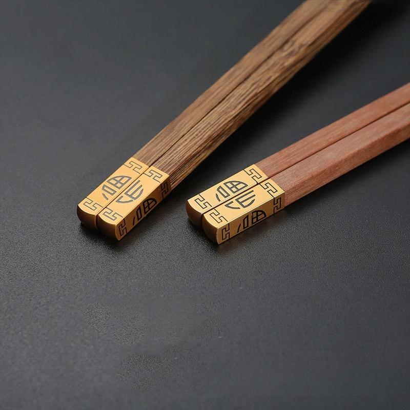RuHan Wenge and Red Sandalwood Chopsticks
