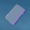 10pcs A6 6-Hole Binder Pockets Waterproof PVC Cash Budget Envelopes Zipper Binder Pouches for Notebook Planner Journey Binders