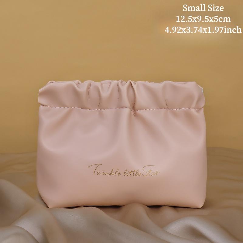 Automatic Closing Mini Storage Bag Travel Portable PU Leather Lipstick Makeup Cable Coins Keys Jewelry Earphone Storage Organizer