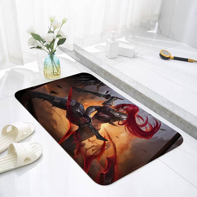 K-Katarina L-League-Of L-Legends-Floor Mat For Living Room Cushions Modern Soft Fluffy Home Rug For Bedroom Play Carpet