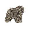 Polish Lowland Sheepdog, PON, Valee Sheepdog II - Dog brooch in a gift box, elegant pin, lapel pin for Art-Dog brand jacket
