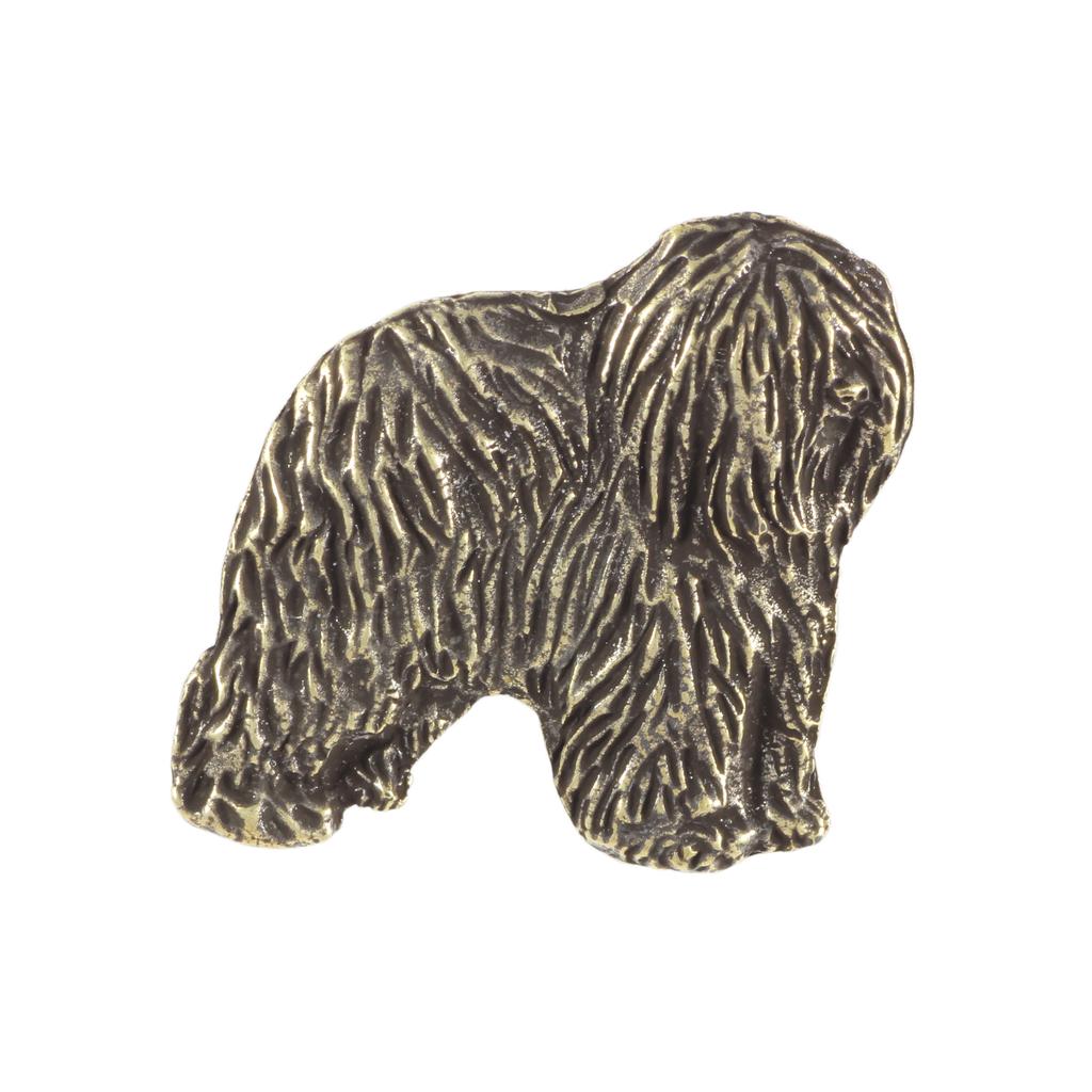 Polish Lowland Sheepdog, PON, Valee Sheepdog II - Dog brooch in a gift box, elegant pin, lapel pin for Art-Dog brand jacket