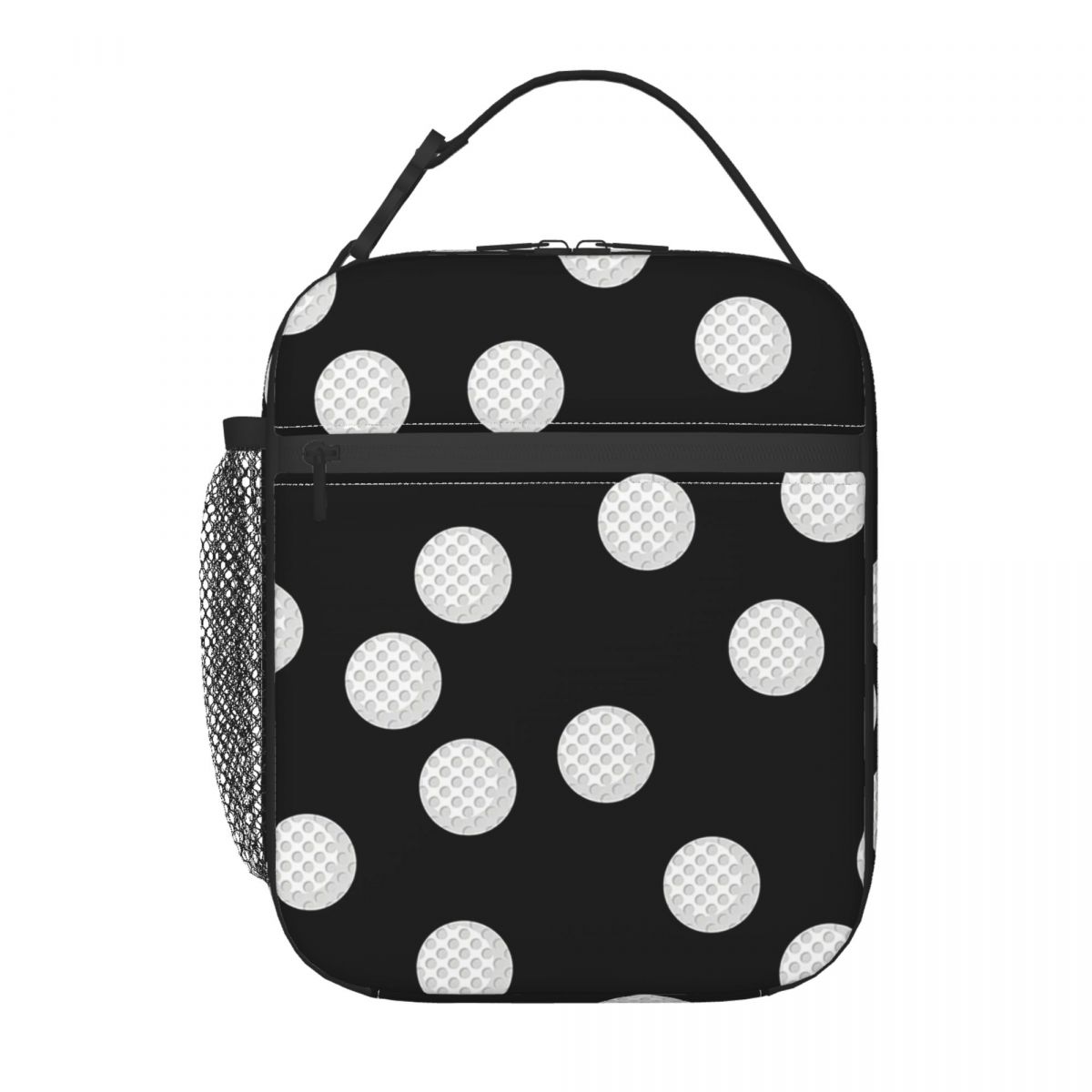 

Golf Ball White Pattern Insulated Lunch Bag for Women Children Leakproof Food Boxes Thermal Lunch Box Tote One Size