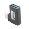 90 Degree USB 3.2 Female To USB‑C Male OTG Adapter Support High Speed Data Sync Fast Charging