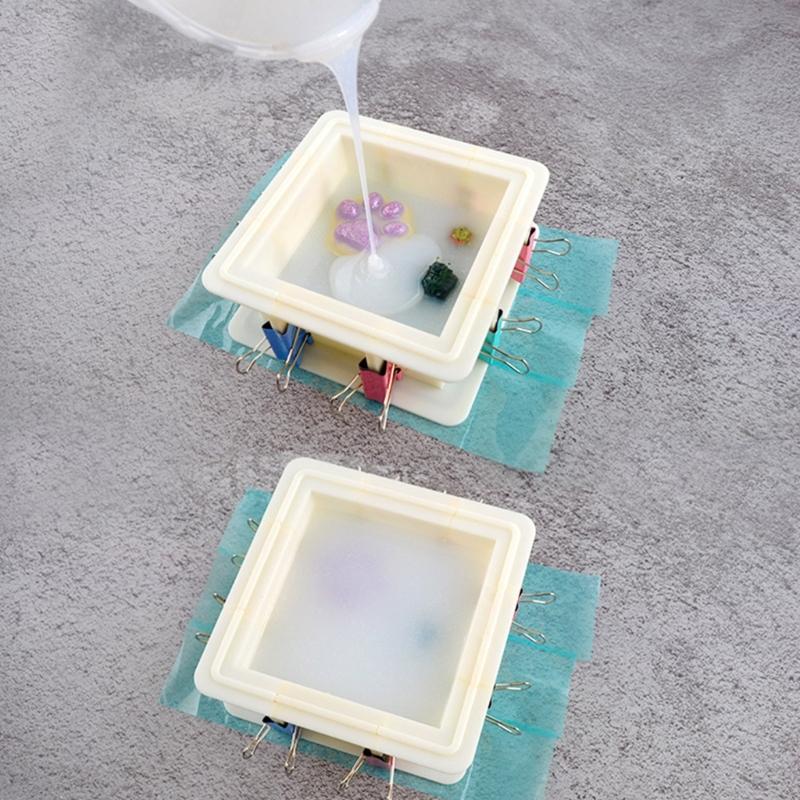 Adjustable Mold Housing Silicone Mold Making Kit for Make Own Silicone Molds Silicone Mold Maker for DIY Molds Making