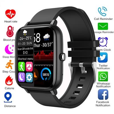 Smartwatch Herren Damen Herzfrequenz Fitness Tracker Armbanduhr Bluetooth Anruf Wasserdicht Sport Smartwatch Für Android IOS