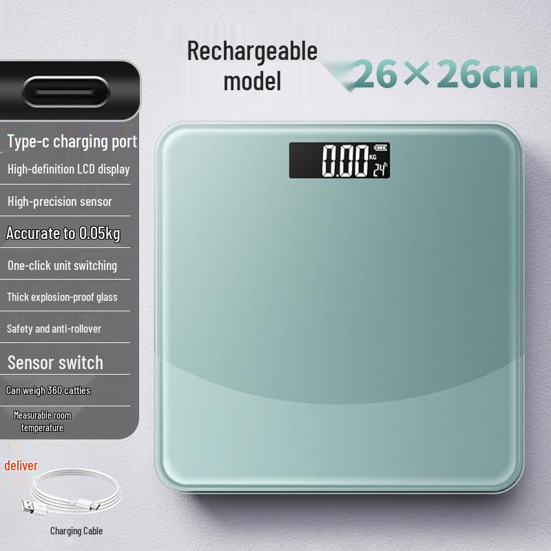 

Компактные милые электронные весы для общежития, для похудения USB Charging